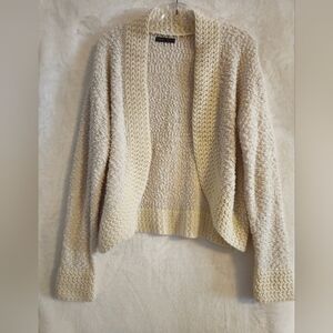 SHEIN Open-Front Knit Cardigan – Size Medium, 100% Polyester (Approx. 26” Pit to